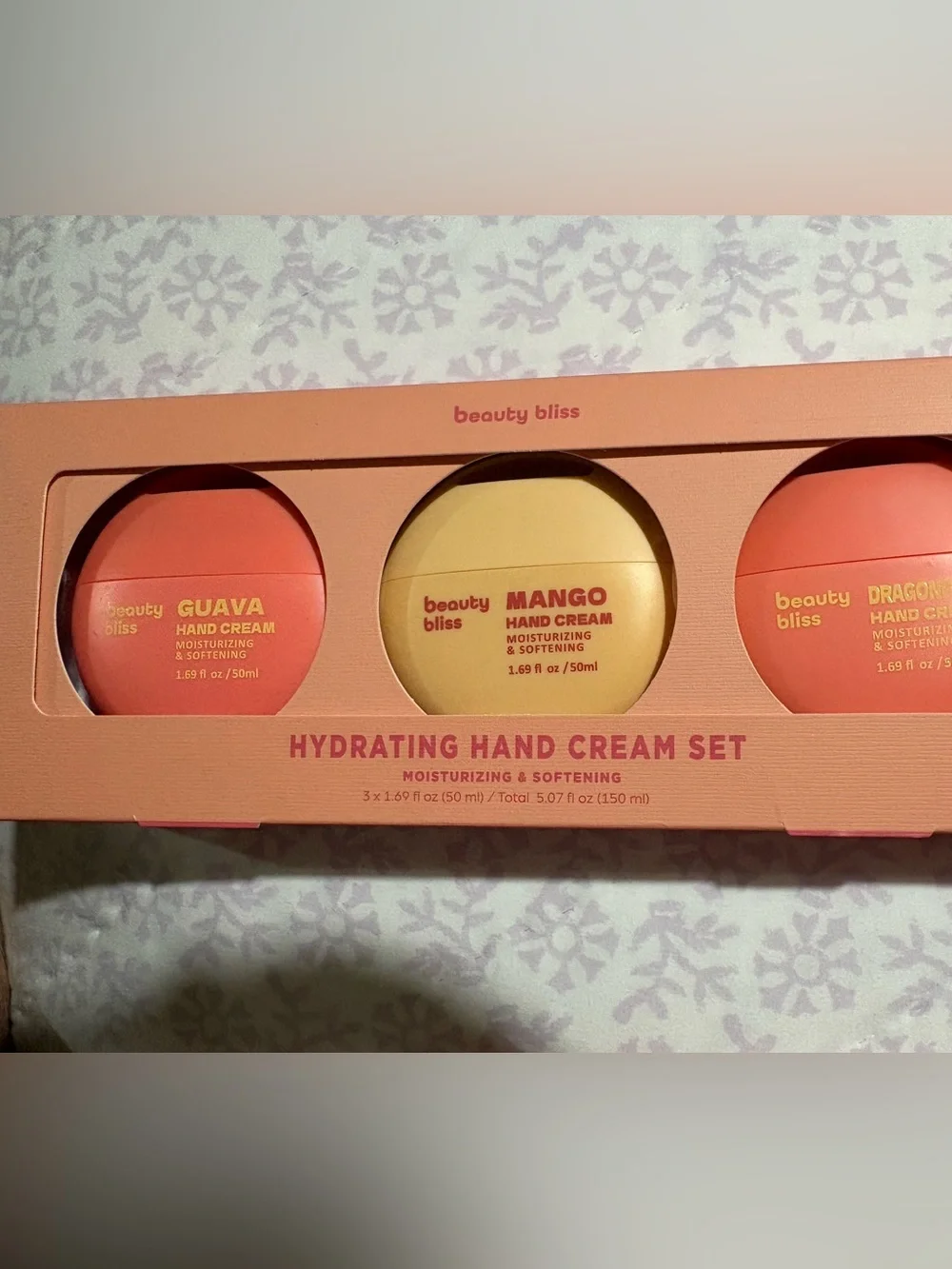 Beauty Bliss Hydrating Hand Cream Set - Peach, Yellow & Coral
